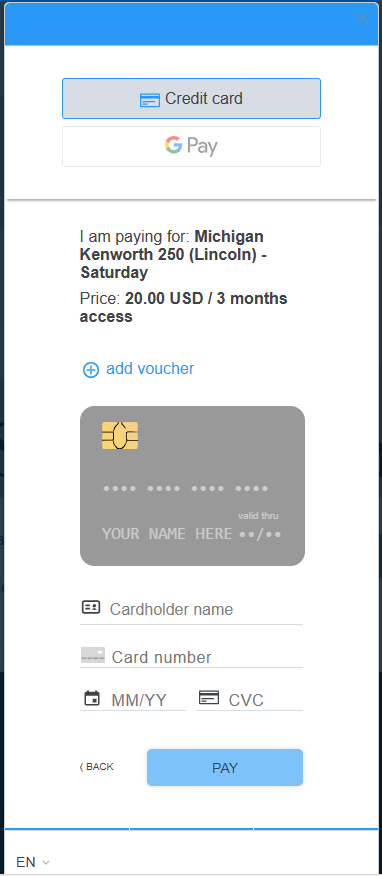 Pay Window Pop-up image